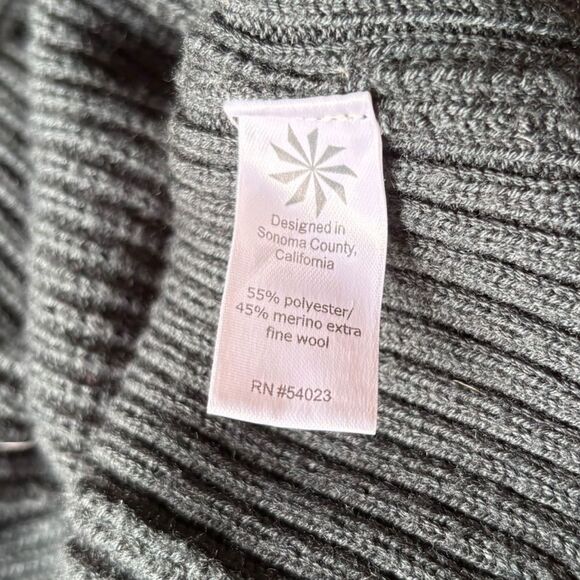 Athleta Ravine Tunic Sweater Wool Blend Long Sleeve Womens Small Dark Green - Picture 10 of 12